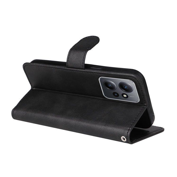 For Xiaomi Redmi Note 12 4G Global Classic Calf Texture Flip Leather Phone Case