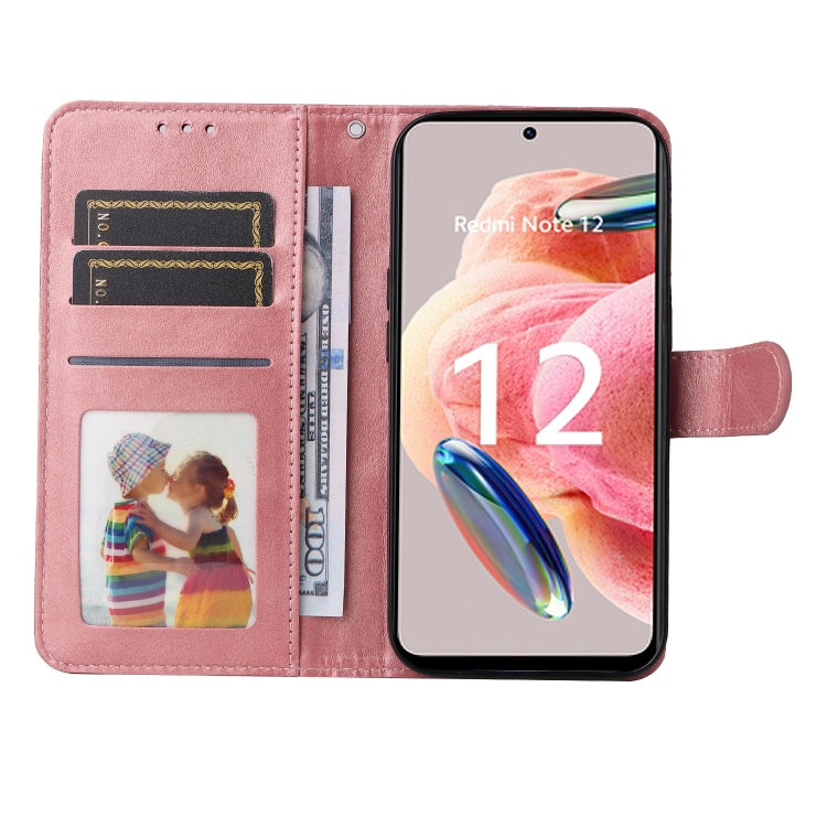 For Xiaomi Redmi Note 12 4G Global Classic Calf Texture Flip Leather Phone Case