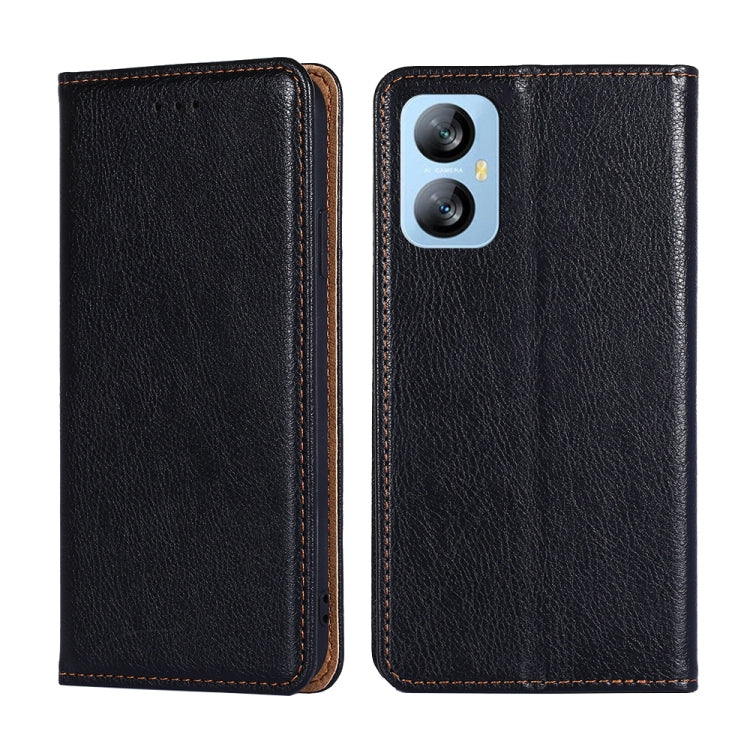 For Blackview A52 Gloss Oil Solid Color Magnetic Leather Phone Case