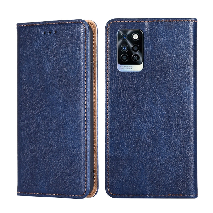 For Infinix Note 10 Pro Gloss Oil Solid Color Magnetic Leather Phone Case