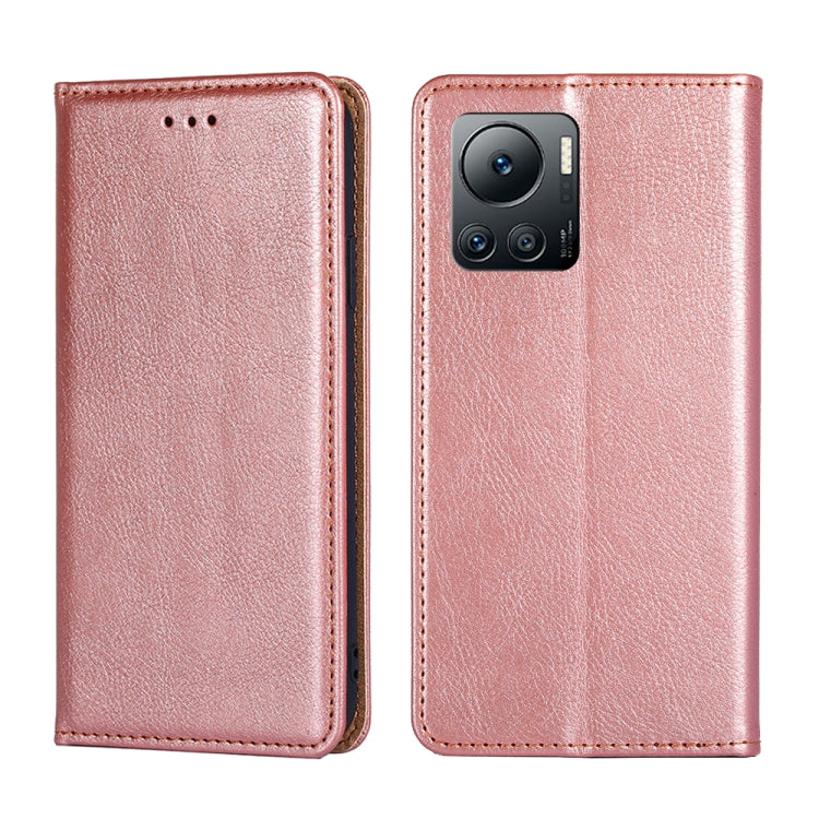 For Infinix Note 12 VIP Gloss Oil Solid Color Magnetic Leather Phone Case