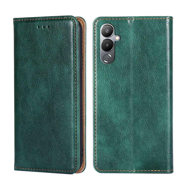 For Tecno Pova 4 Gloss Oil Solid Color Magnetic Leather Phone Case