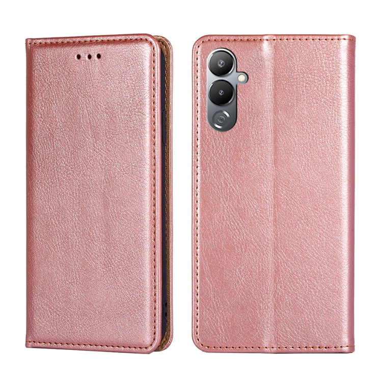 For Tecno Pova 4 Gloss Oil Solid Color Magnetic Leather Phone Case