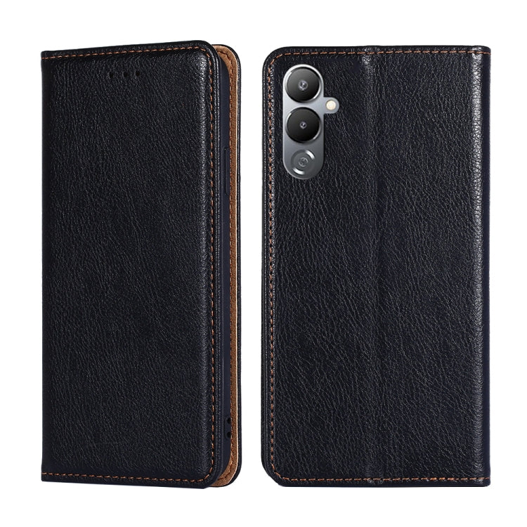 For Tecno Pova 4 Gloss Oil Solid Color Magnetic Leather Phone Case