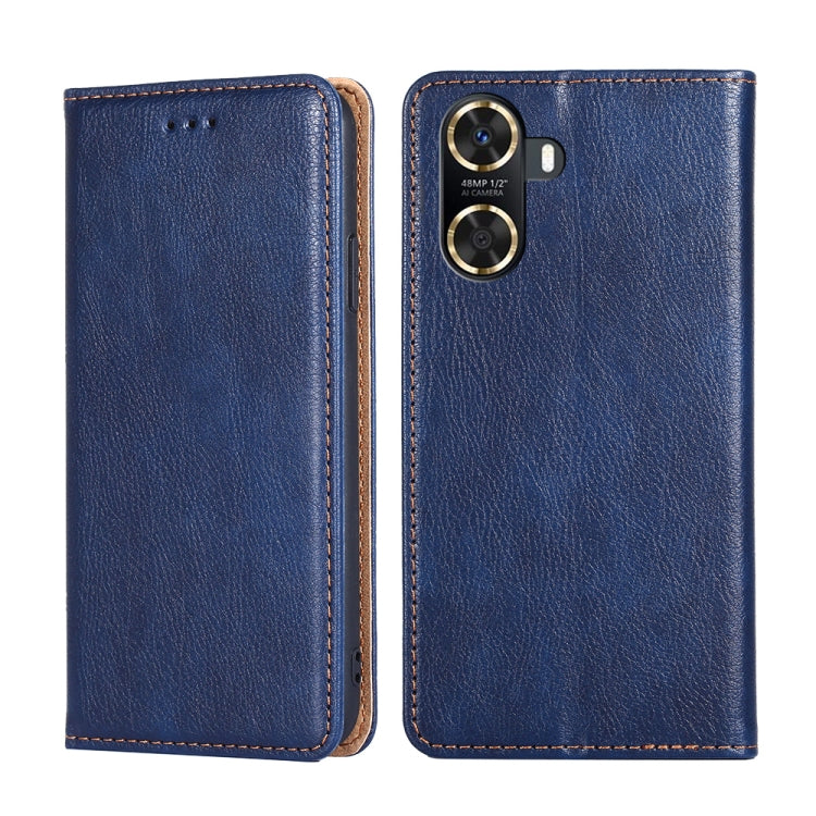 For Huawei Enjoy 60 Gloss Oil Solid Color Magnetic Leather Phone Case