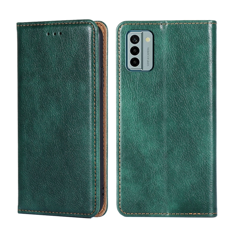 For Nokia G22 Gloss Oil Solid Color Magnetic Leather Phone Case