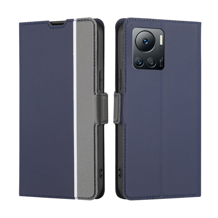 For Infinix Note 12 VIP Twill Texture Side Buckle Leather Phone Case