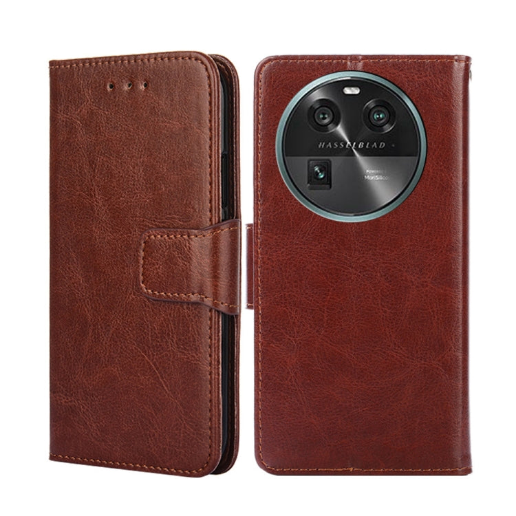 For OPPO Find X6 5G Crystal Texture Leather Phone Case