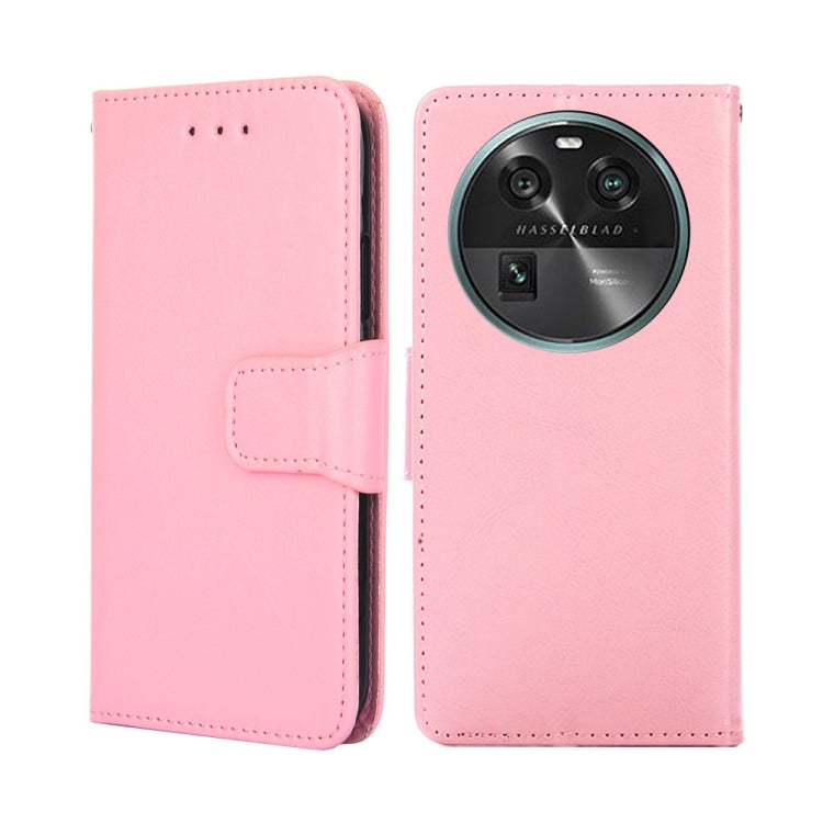 For OPPO Find X6 5G Crystal Texture Leather Phone Case