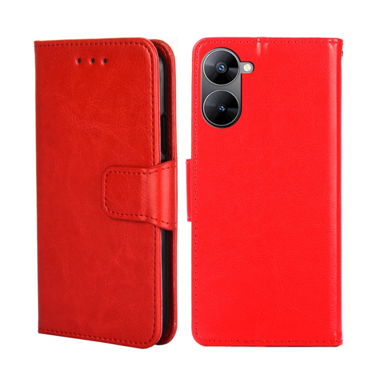For Realme V30 5G / V30T Crystal Texture Leather Phone Case