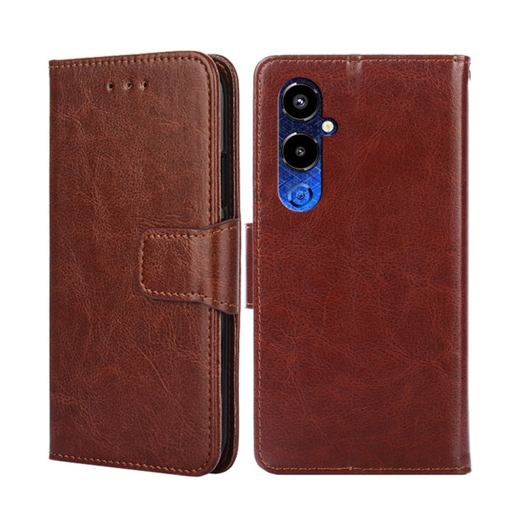 For Tecno Pova 4 Pro Crystal Texture Leather Phone Case