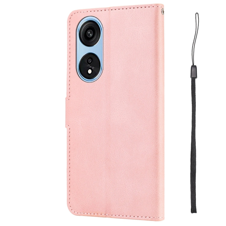For OPPO A1 Pro 5G / Reno 8T 5G Fantasy Skin-feel Calfskin Texture Leather Phone Case