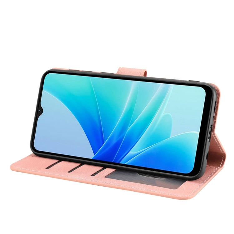 For OPPO A17 Global / A17k Fantasy Skin-feel Calfskin Texture Leather Phone Case