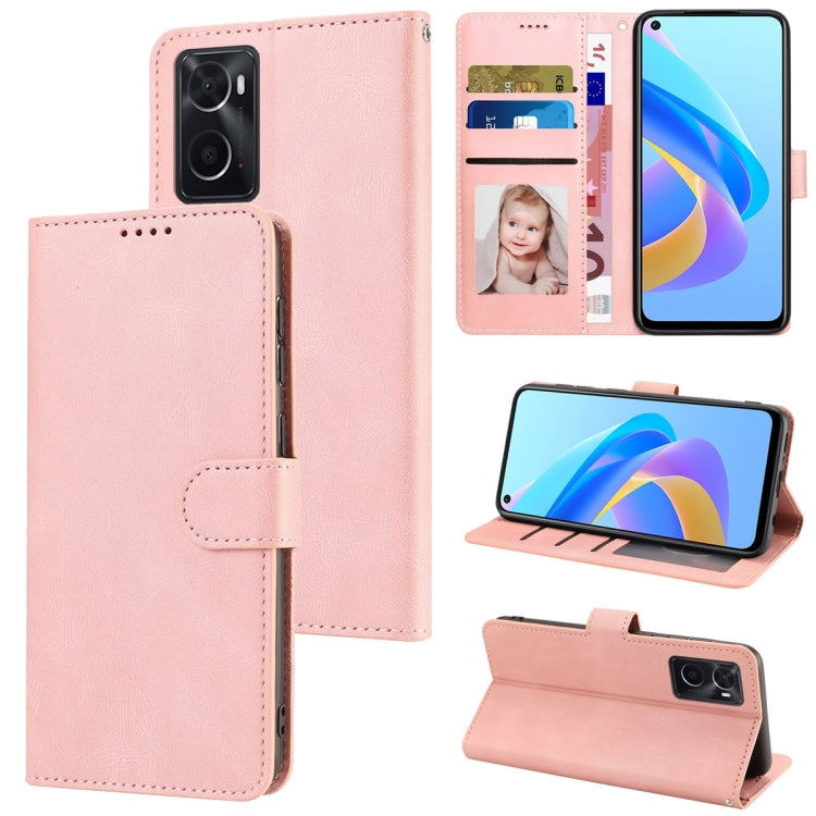 For OPPO A36 4G / A76 4G / A96 4G / Realme 9i 4G Fantasy Skin-feel Calfskin Texture Leather Phone Case