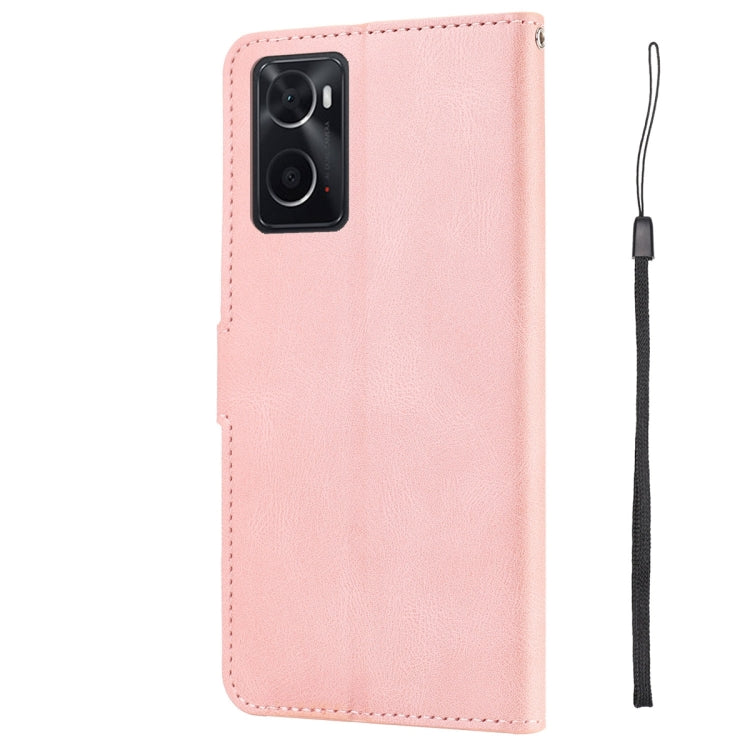 For OPPO A36 4G / A76 4G / A96 4G / Realme 9i 4G Fantasy Skin-feel Calfskin Texture Leather Phone Case