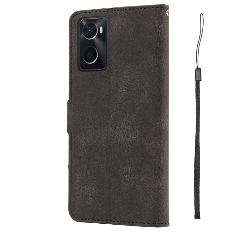 For OPPO A36 4G / A76 4G / A96 4G / Realme 9i 4G Fantasy Skin-feel Calfskin Texture Leather Phone Case