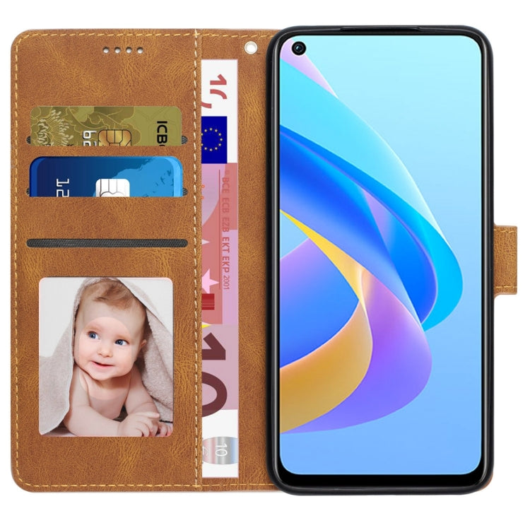 For OPPO A36 4G / A76 4G / A96 4G / Realme 9i 4G Fantasy Skin-feel Calfskin Texture Leather Phone Case