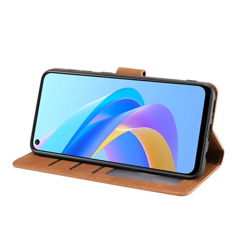 For OPPO A36 4G / A76 4G / A96 4G / Realme 9i 4G Fantasy Skin-feel Calfskin Texture Leather Phone Case