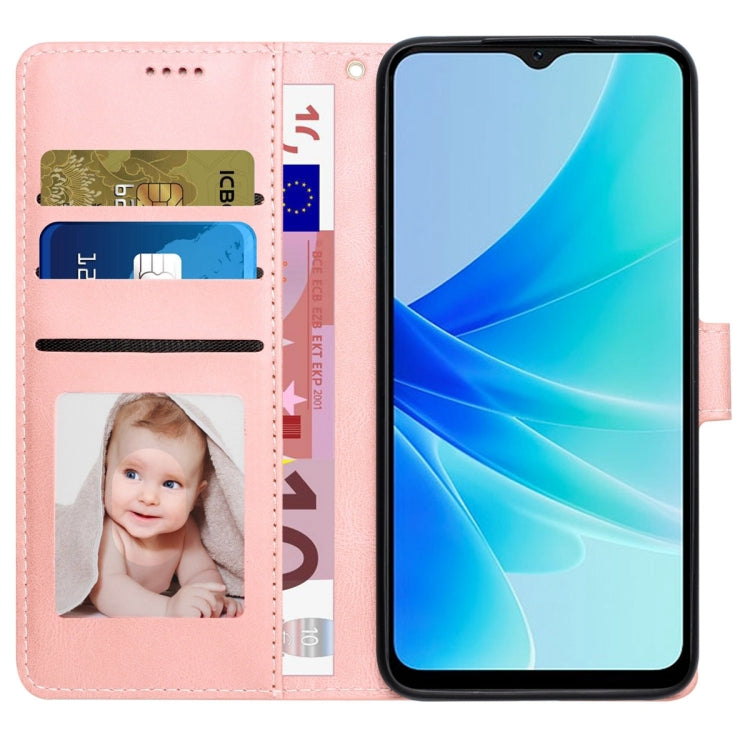 For OPPO A57 4G Global / A77 4G Global / A77s 4G/A57s 4G/A57e 4G/OnePlus Nord N20 SE 4G Global Fantasy Skin-feel Calfskin Texture Leather Phone Case