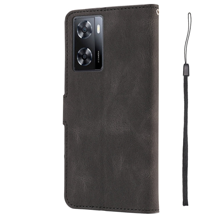 For OPPO A57 4G Global / A77 4G Global / A77s 4G/A57s 4G/A57e 4G/OnePlus Nord N20 SE 4G Global Fantasy Skin-feel Calfskin Texture Leather Phone Case