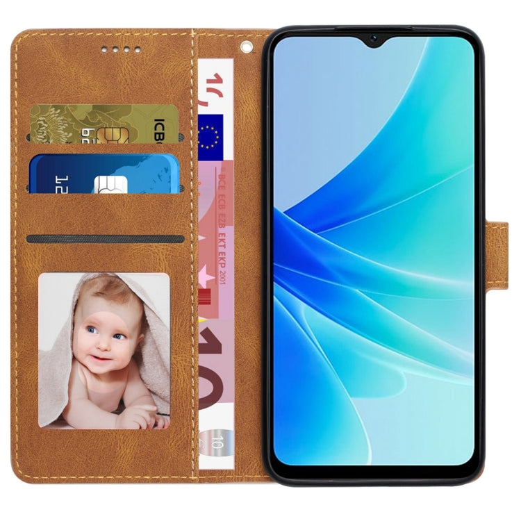 For OPPO A57 4G Global / A77 4G Global / A77s 4G/A57s 4G/A57e 4G/OnePlus Nord N20 SE 4G Global Fantasy Skin-feel Calfskin Texture Leather Phone Case