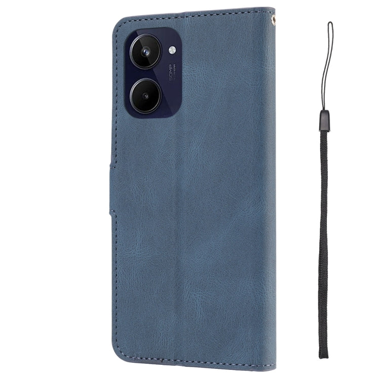 For Realme 10 4G Fantasy Skin-feel Calfskin Texture Leather Phone Case