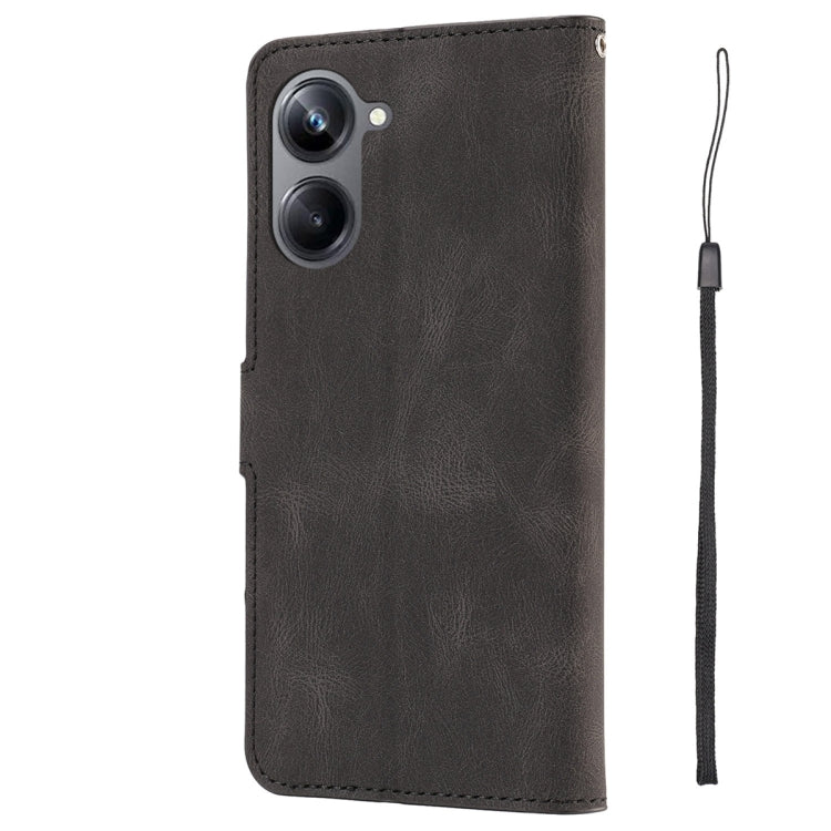 For Realme 10 Pro 5G Fantasy Skin-feel Calfskin Texture Leather Phone Case