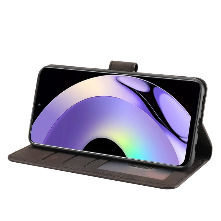 For Realme 10 Pro 5G Fantasy Skin-feel Calfskin Texture Leather Phone Case