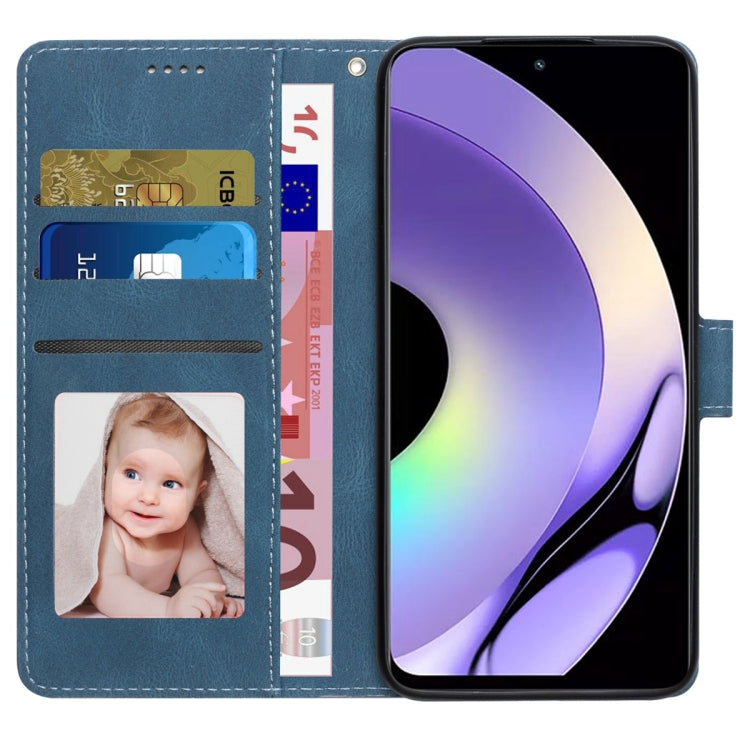 For Realme 10 Pro 5G Fantasy Skin-feel Calfskin Texture Leather Phone Case