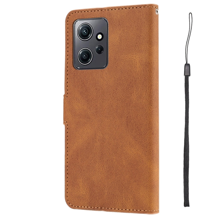 For Xiaomi Redmi Note 12 4G Global Fantasy Skin-feel Calfskin Texture Leather Phone Case