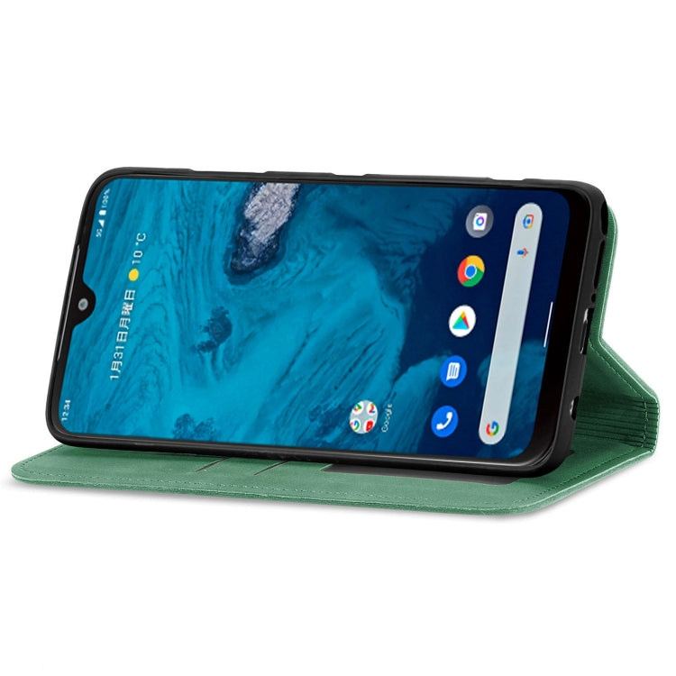 For Kyocera Android One S10 Retro Skin Feel Magnetic Leather Phone Case