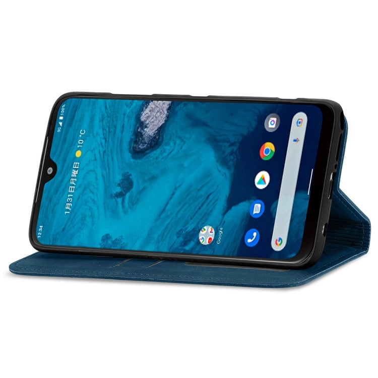 For Kyocera Android One S10 Retro Skin Feel Magnetic Leather Phone Case
