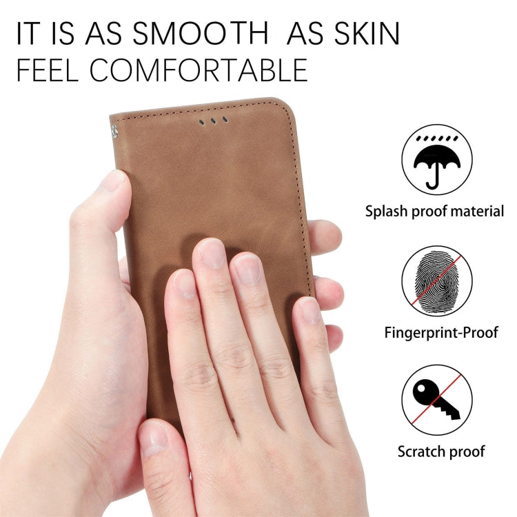 For Kyocera Android One S10 Retro Skin Feel Magnetic Leather Phone Case