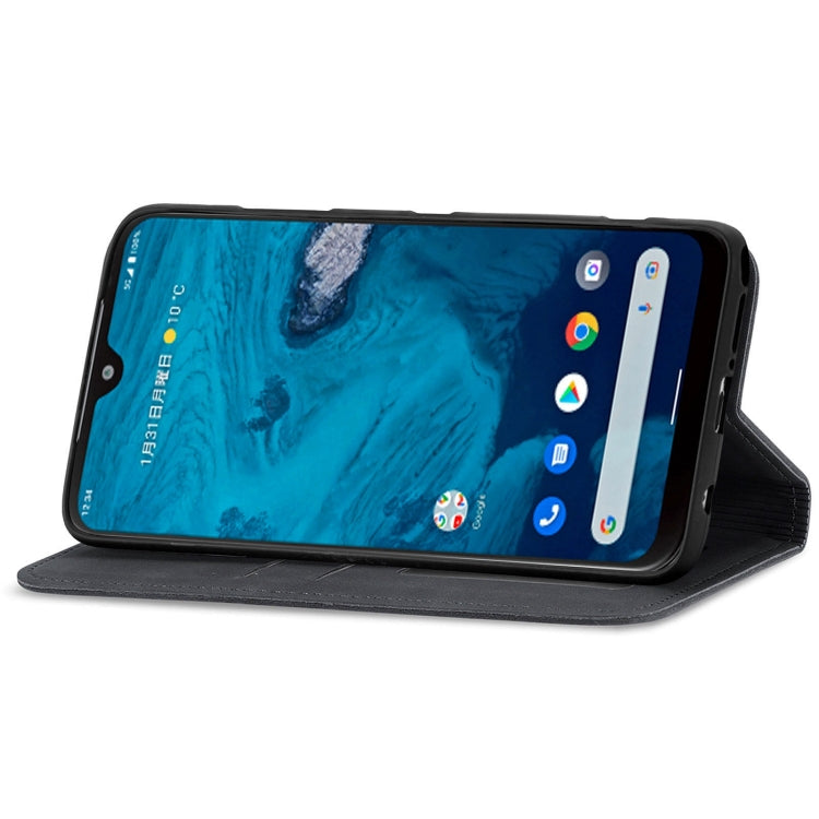 For Kyocera Android One S10 Retro Skin Feel Magnetic Leather Phone Case