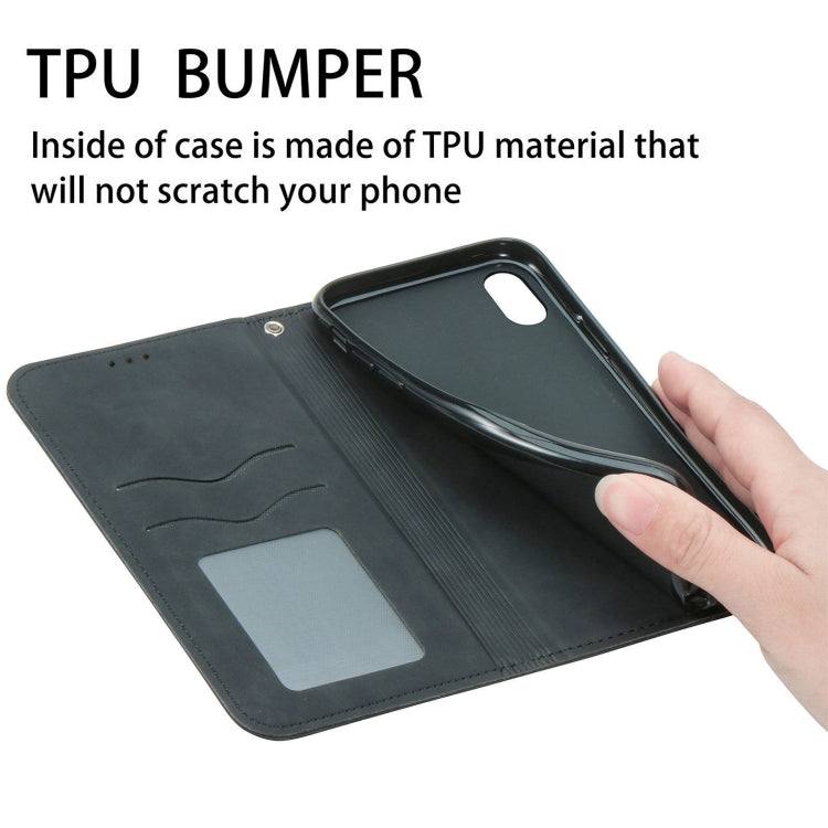 For Kyocera Android One S10 Retro Skin Feel Magnetic Leather Phone Case