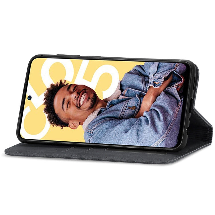 For Realme C55 Retro Skin Feel Magnetic Leather Phone Case