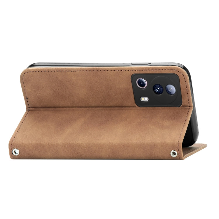 For Xiaomi 13 Lite Retro Skin Feel Magnetic Leather Phone Case