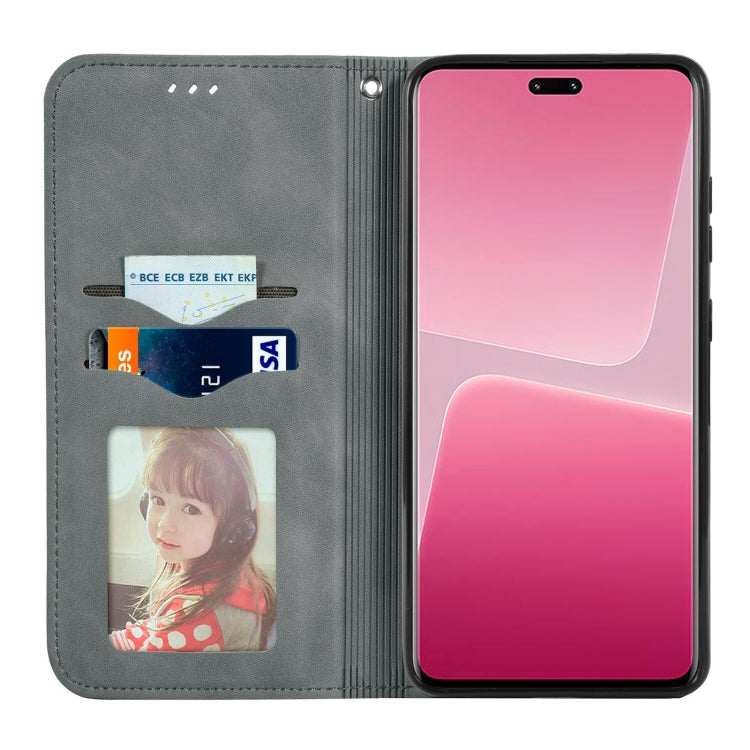 For Xiaomi 13 Lite Retro Skin Feel Magnetic Leather Phone Case