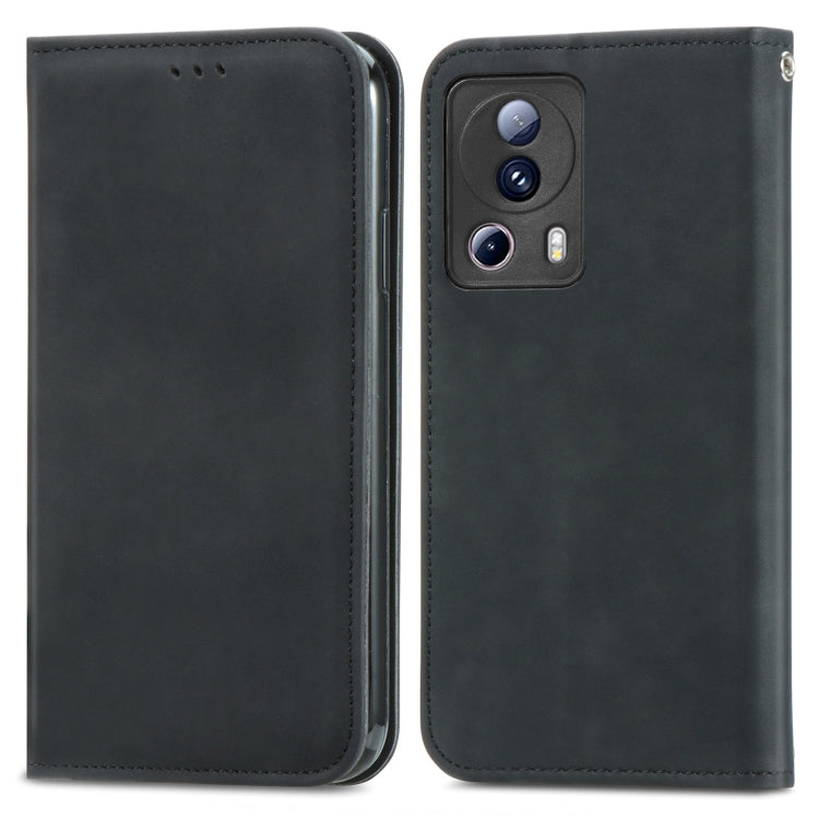 For Xiaomi 13 Lite Retro Skin Feel Magnetic Leather Phone Case