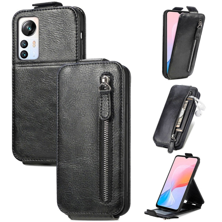 For Blackview A85 Zipper Wallet Vertical Flip Leather Phone Case