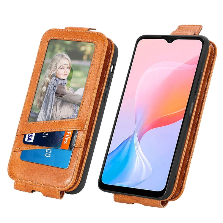 For Blackview A85 Zipper Wallet Vertical Flip Leather Phone Case