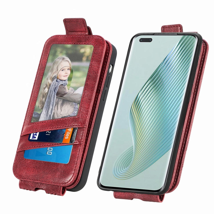 For Honor Magic5 Pro Zipper Wallet Vertical Flip Leather Phone Case