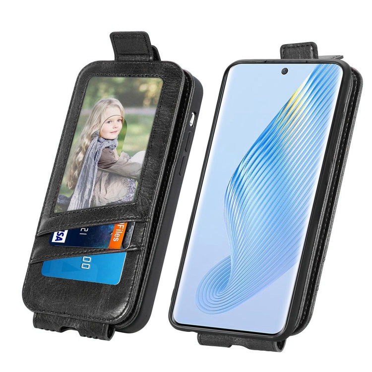 For Honor Magic5 Zipper Wallet Vertical Flip Leather Phone Case