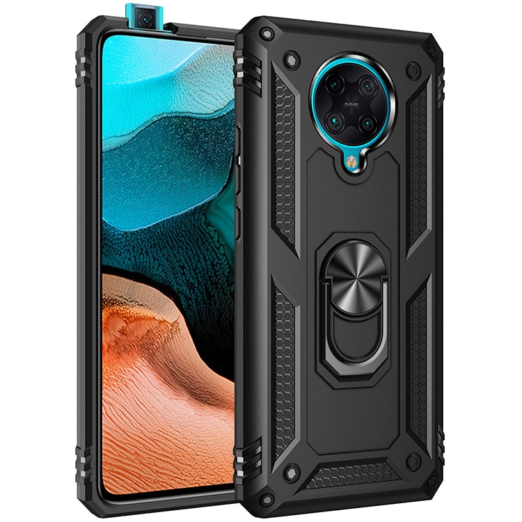 For Xiaomi Redmi K30 Pro Shockproof TPU + PC Protective Case with 360 Degree Rotating Holder