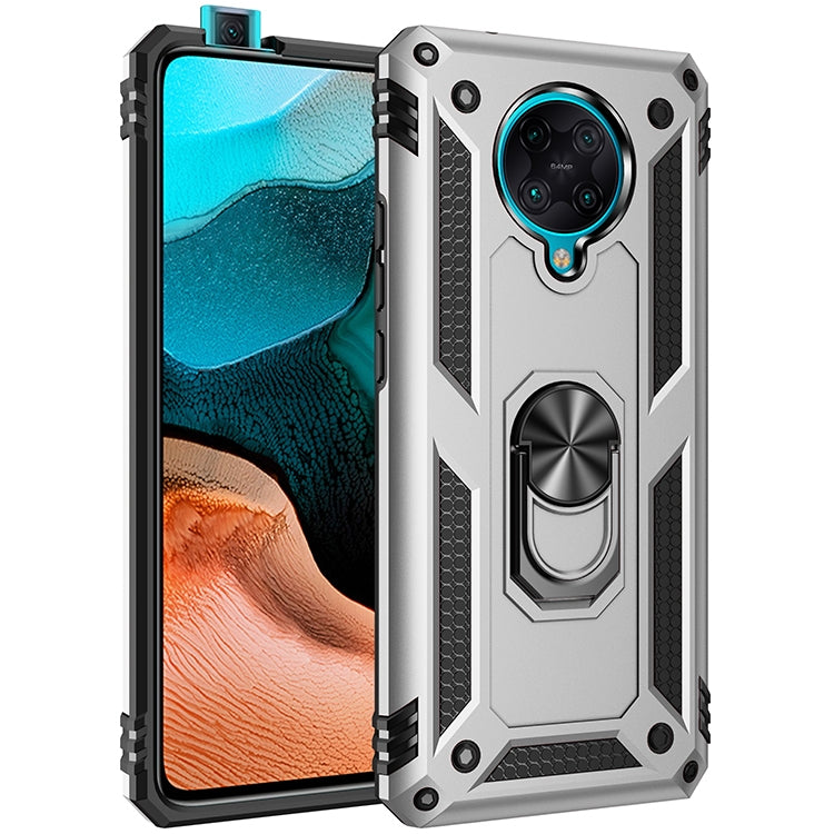 For Xiaomi Redmi K30 Pro Shockproof TPU + PC Protective Case with 360 Degree Rotating Holder