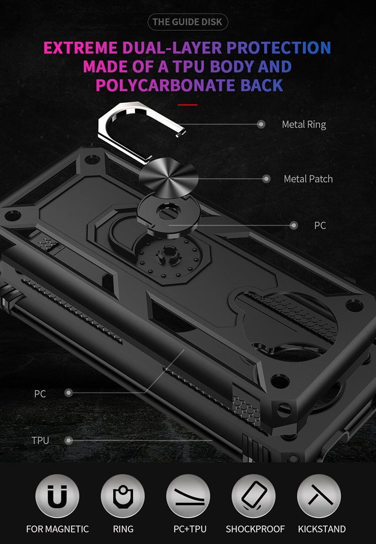 For Xiaomi Redmi K30 Pro Shockproof TPU + PC Protective Case with 360 Degree Rotating Holder