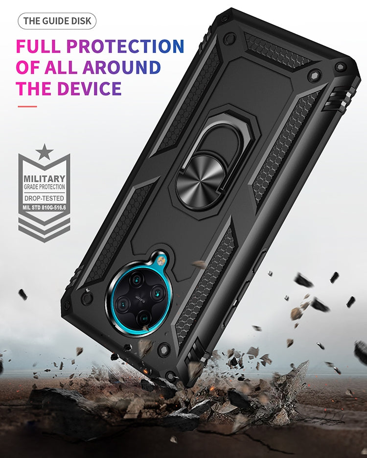 For Xiaomi Redmi K30 Pro Shockproof TPU + PC Protective Case with 360 Degree Rotating Holder