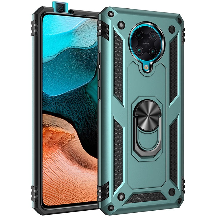 For Xiaomi Redmi K30 Pro Shockproof TPU + PC Protective Case with 360 Degree Rotating Holder
