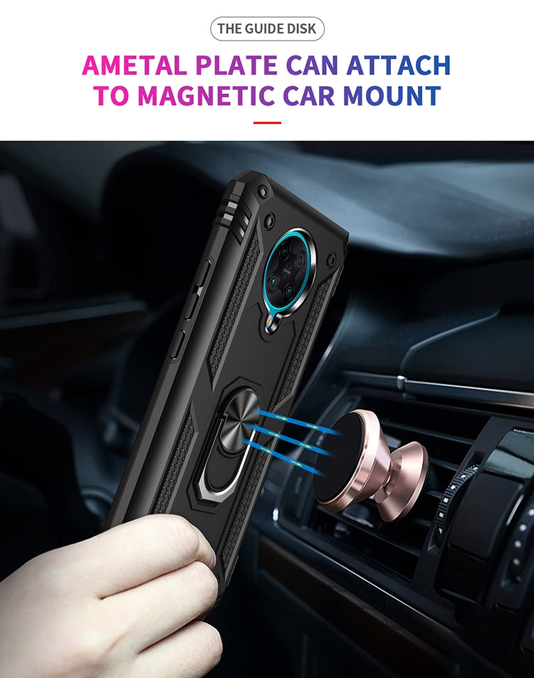 For Xiaomi Redmi K30 Pro Shockproof TPU + PC Protective Case with 360 Degree Rotating Holder