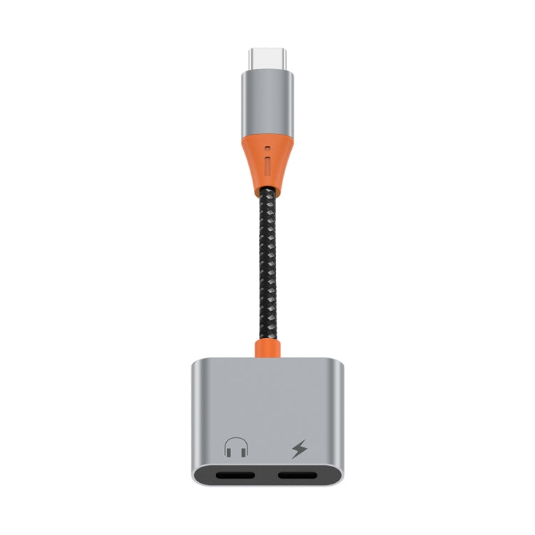 WIWU LT11 USB-C / Type-C Male to Dual USB-C / Type-C Female Audio Adapter